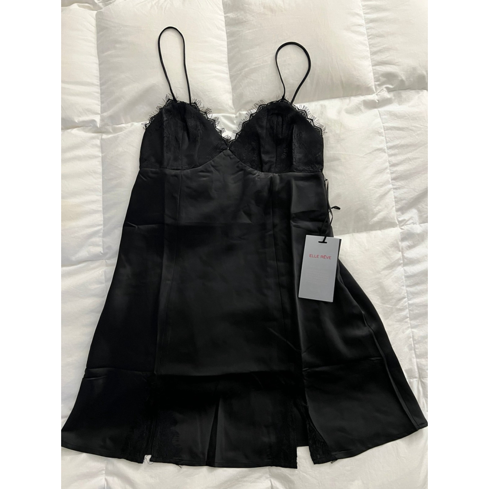 Elle Reve - Aja Slip Dress - Black - Medium
